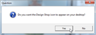 DesignShop icons can appear on your desktop